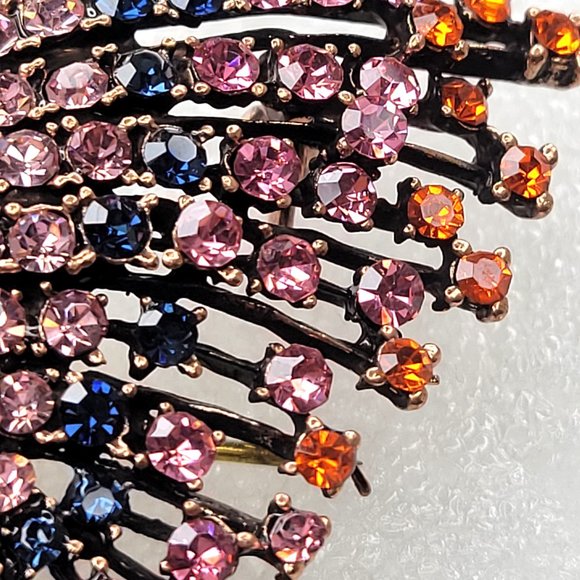 Large Pink Butterfly Brooch Colourful Butterfly Brooch Pin - Picture 3 of 9